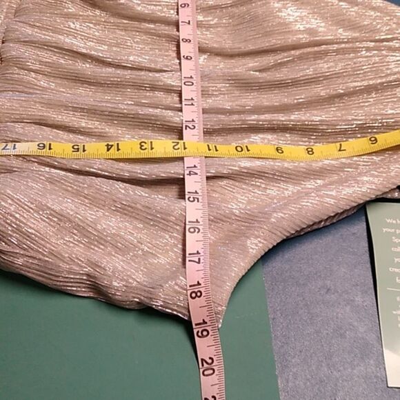 NWT Elegant Silver MSK Jumpsuit/Pantsuit Sleeveless Special Event Metallic - Picture 6 of 10